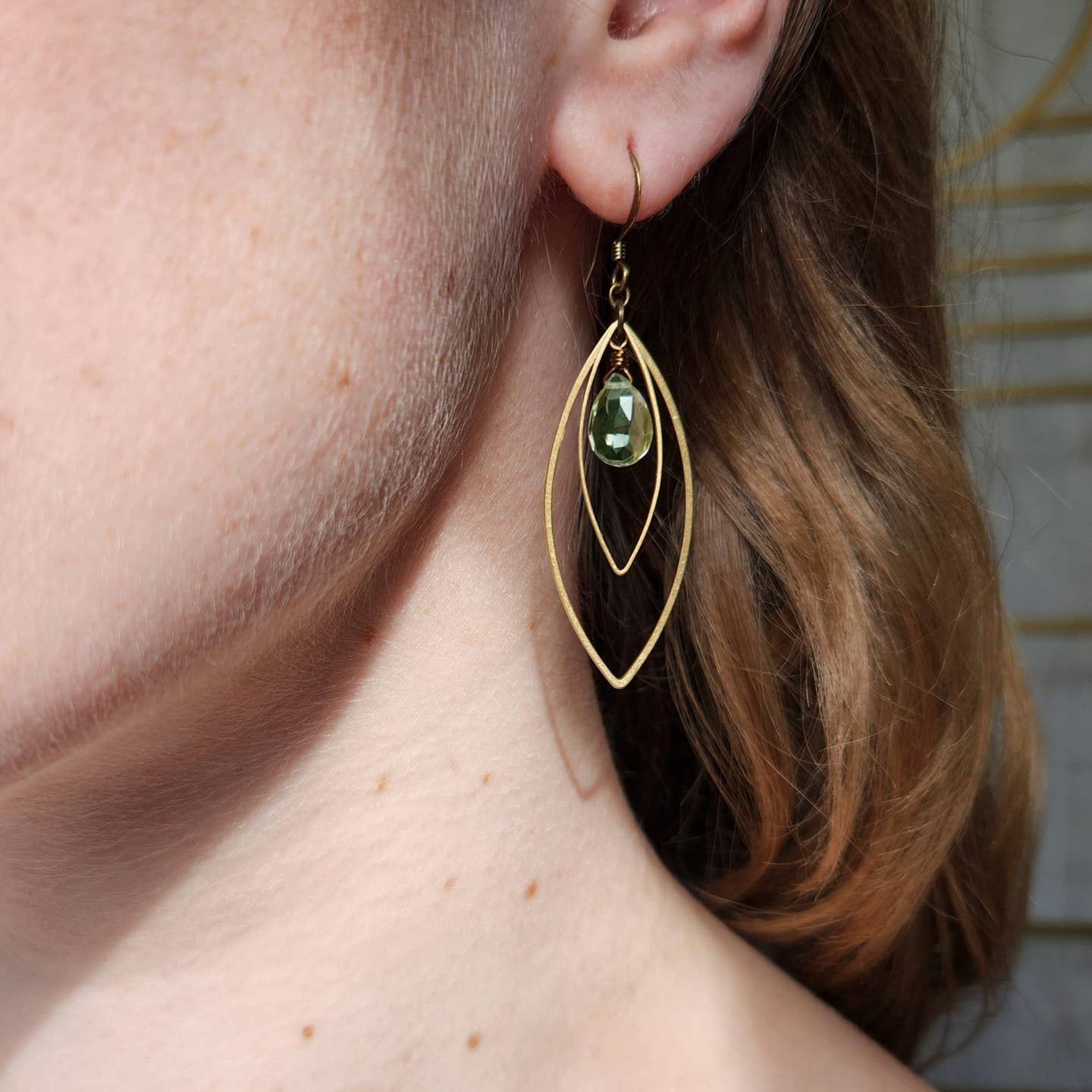 Edgy Petal Earrings Edgy Petal Green Amethyst Double Marquis Earrings 22864862 Edgy Petal Green Amethyst Double Marquis Earrings