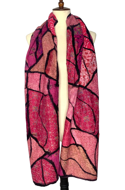 Pomegranate Moon Sari Patchwork Scarf - Multiple Colors
