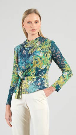 Clara Sunwoo Patch Print Sweater with Loop Detail