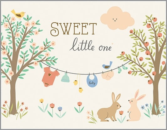 Gina B Designs Clothesline Baby Card