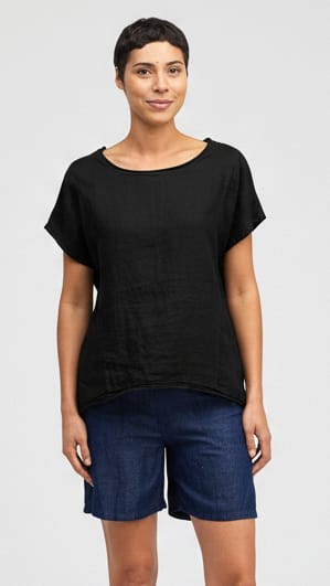 Cut Loose Tees Cut Loose Cotton/Linen High-Low Pullover 88339934 Cut Loose Cotton/Linen High-Low Pullover