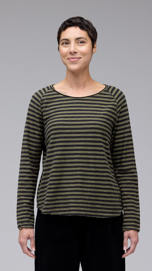 Cut Loose Black Stripe Sporty Top - Multiple Colors