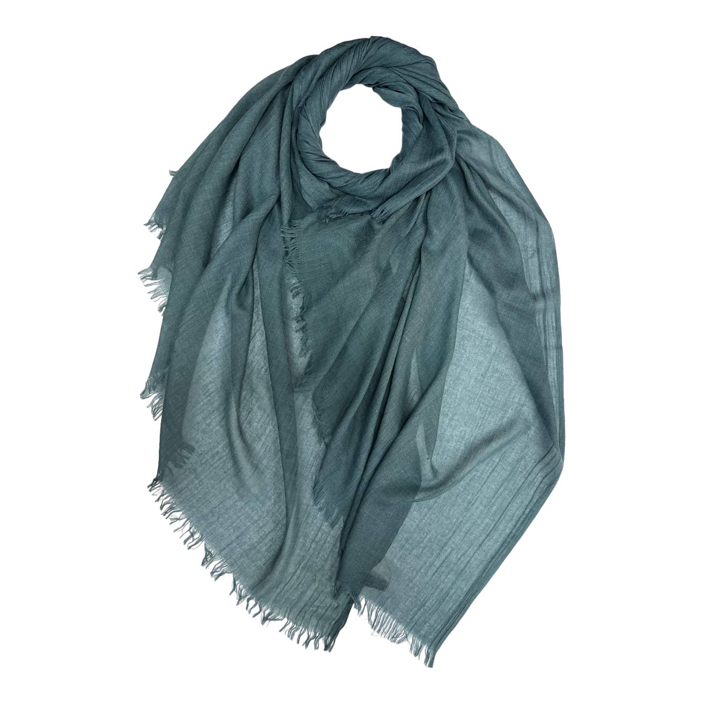 London Scarves Solid Fringe Lightweight Scarf - Multiple Colors