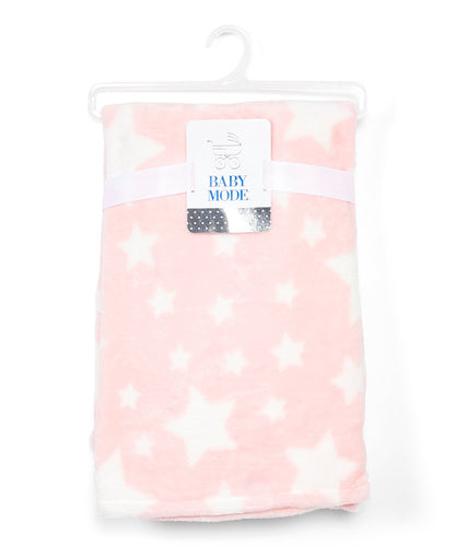 Rose Textile Star Plush Blanket - Multiple Colors