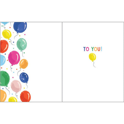 Gina B Designs Floating Balloons Birthday Card