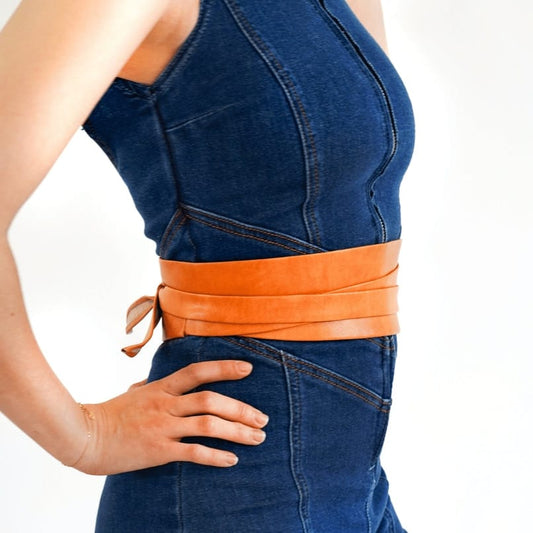 Most Wanted Belts Tie-On Waist Cinching Obi Wrap Belt - Multiple Colors Tie-On Waist Cinching Obi Wrap Belt - Multiple Colors