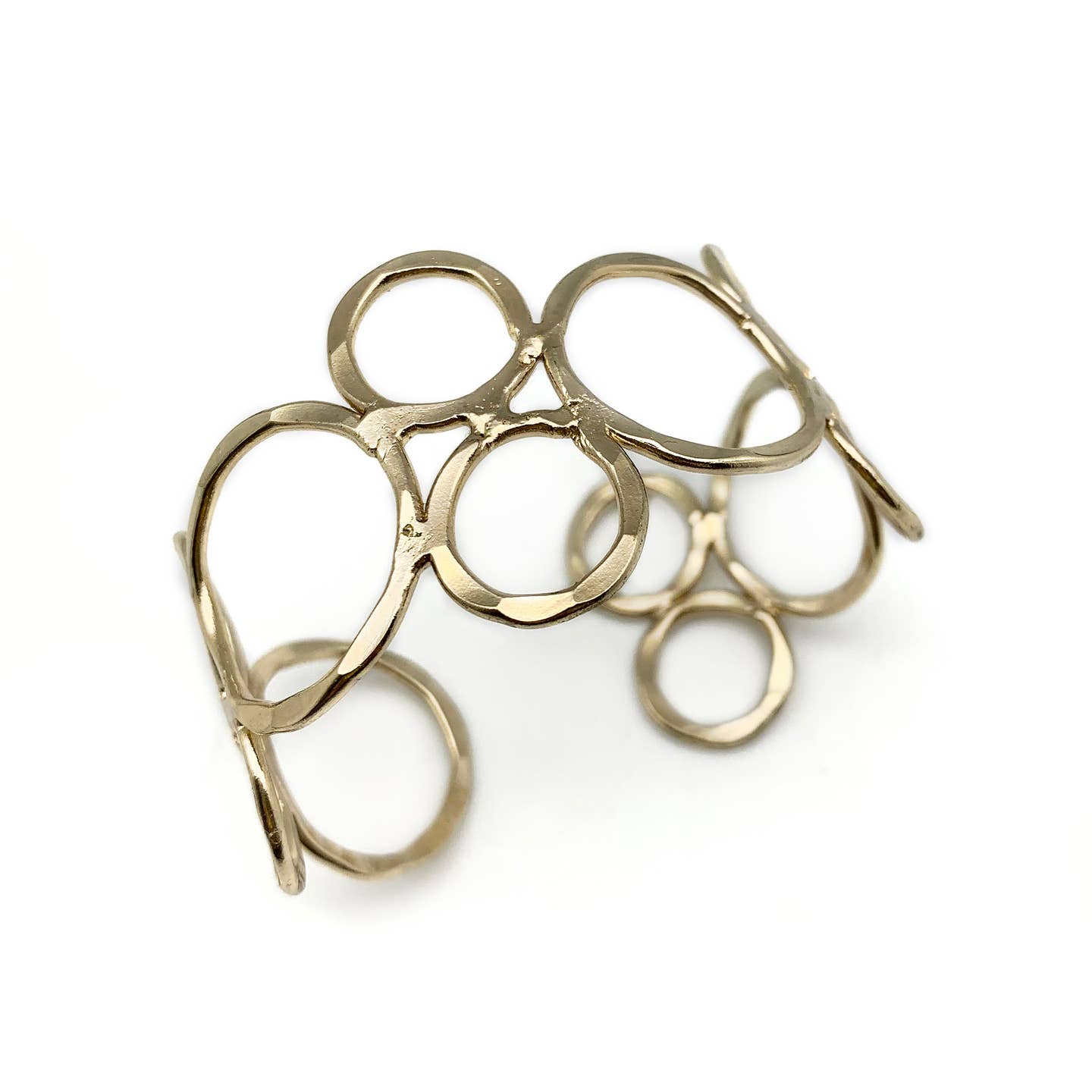 Anju Jewelry Silver Circle Cuff Bracelet - Multiple Metals