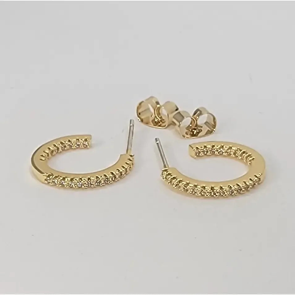 Betty Oh Jewelry Earrings Betty Oh Small CZ Hoop - Multiple Colors 84047020 Betty Oh Small CZ Hoop - Multiple Colors