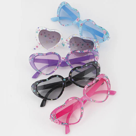 3AM Children's Accessories Heart Sunglasses - Multiple Colors Heart Sunglasses - Multiple Colors