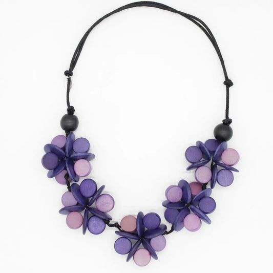 Sylca Cascading Blooms Necklace - Multiple Colors