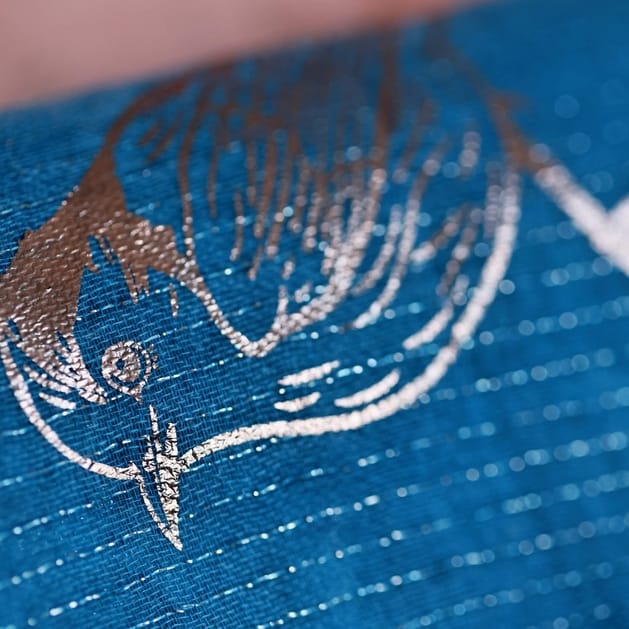 Studio Hop Scarves Studio Hop Great British Birds Rose Gold Foil Scarf 98151390 Studio Hop Great British Birds Rose Gold Foil Scarf