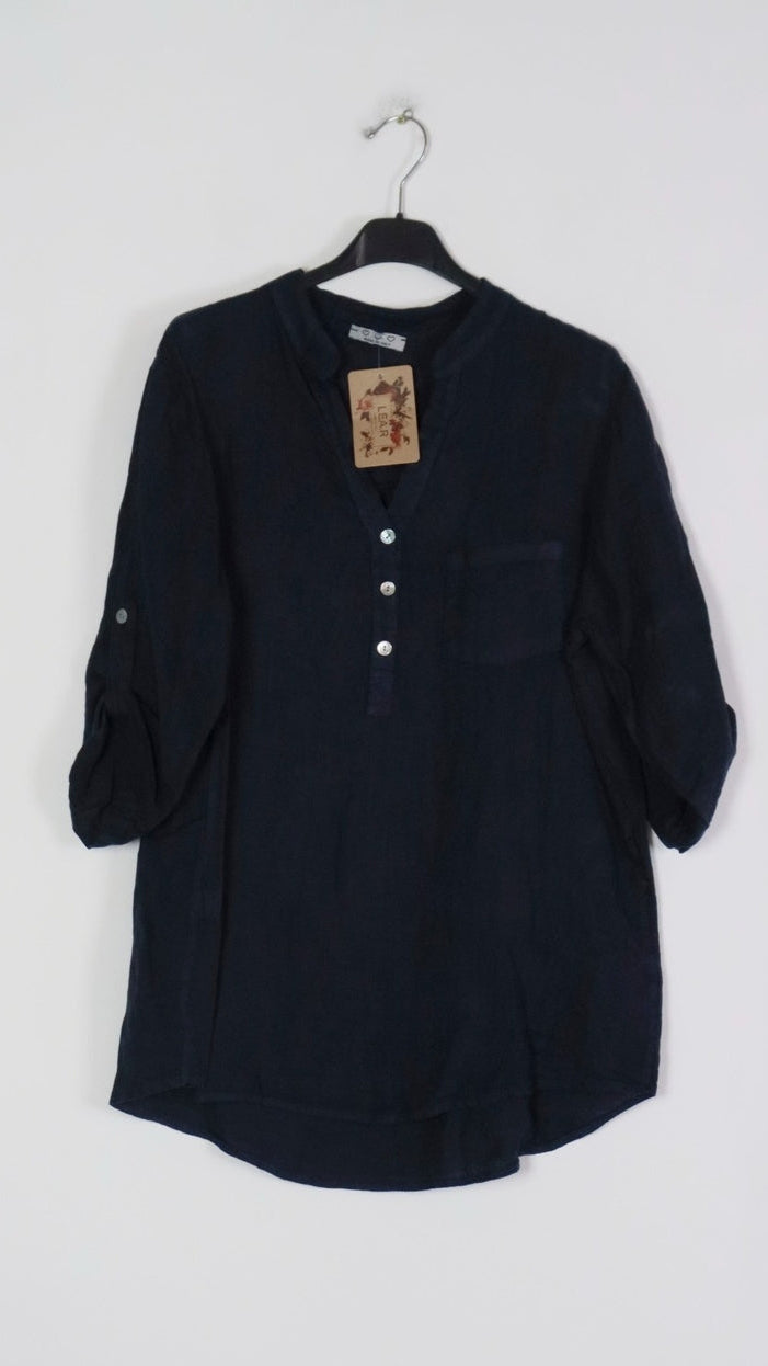 Lea & Luc Linen Blouse - Multiple Colors