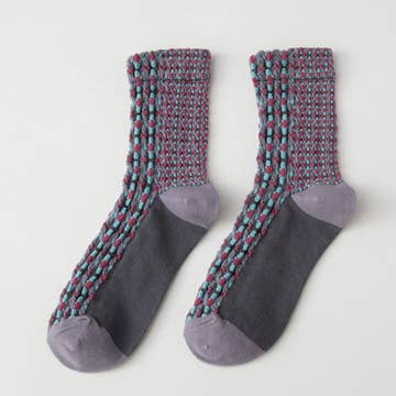 Funkyrel Limited Socks Color Pop Textured Crew Socks - Multiple Colors 82487262 Color Pop Textured Crew Socks - Multiple Colors
