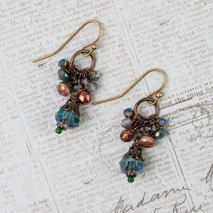 Anne Vaughan Crisp Autumn Crystal Dangle Earring