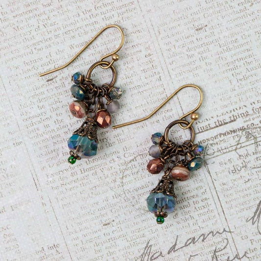 Anne Vaughan Crisp Autumn Crystal Dangle Earring