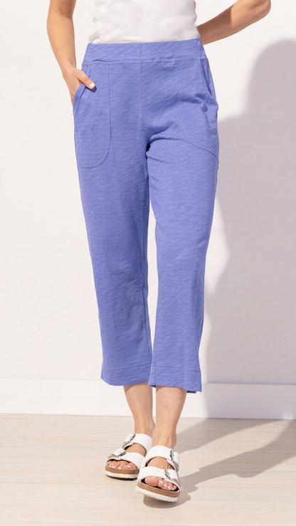 Escape Cotton Slub Pocket Capri Pant - Multiple Colors