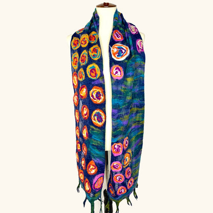 Pomegranate Moon Monet Inspired Scarf