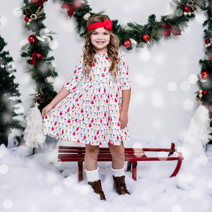 Mila & Rose Holiday Pocket Twirl Dress - Multiple Colors