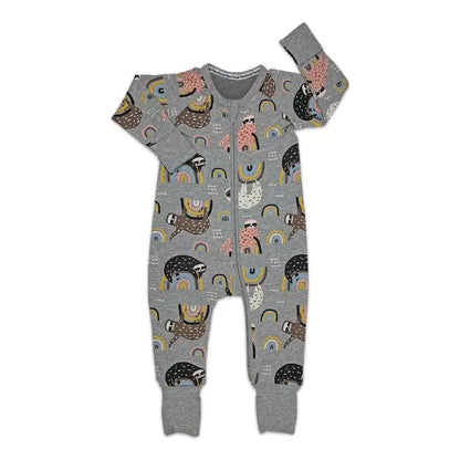 Good Luck Sock Children's Clothing Good Luck Sock Baby Zipper Pajamas - Multiple Prints Good Luck Sock Baby Zipper Pajamas - Multiple Prints