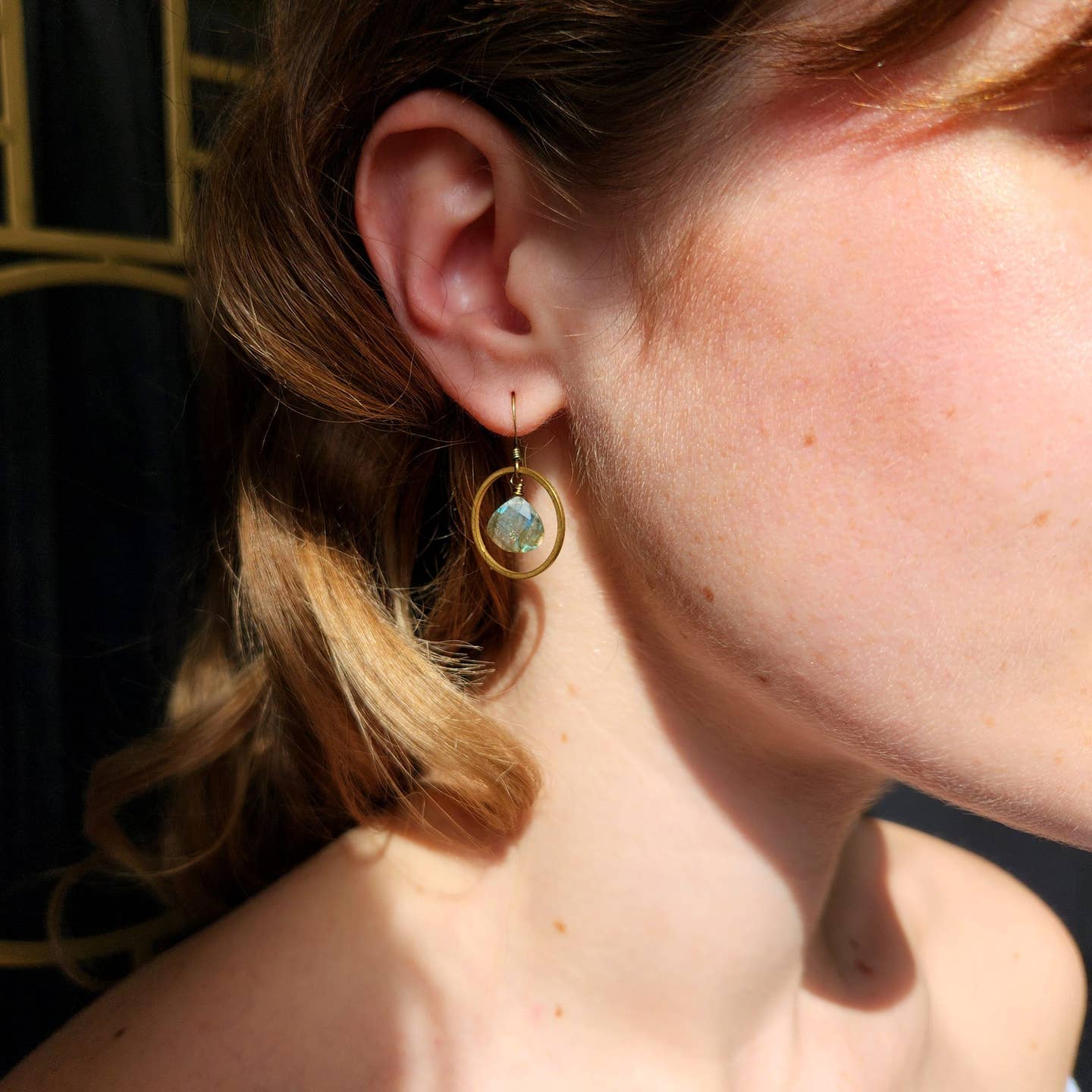 Edgy Petal Earrings Edgy Petal Labradorite Circle Hoop Earrings 05628894 Edgy Petal Labradorite Circle Hoop Earrings