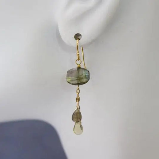 A.V. Max Semi Precious Dangle Earrings - Multiple Stones
