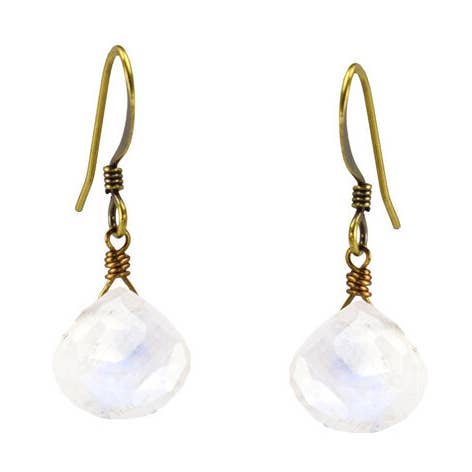Edgy Petal Earrings Edgy Petal Rainbow Moonstone Classic Earrings Edgy Petal Rainbow Moonstone Classic Earrings
