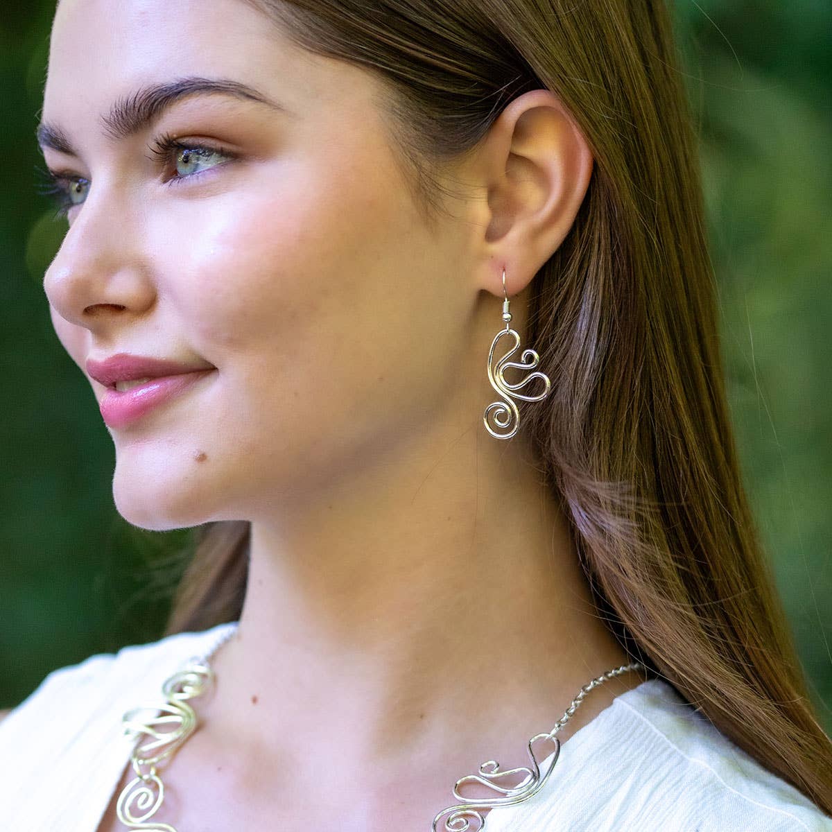 Anju Jewelry Earrings Anju Jewelry Silver Plated Whimsical Swirl Earrings 93317854 Anju Jewelry Silver Plated Whimsical Swirl Earrings