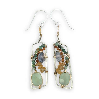 Art By Any Means Earrings Art By Any Means Gemstone Parallelogram Earrings 52870110 Art By Any Means Gemstone Parallelogram Earrings