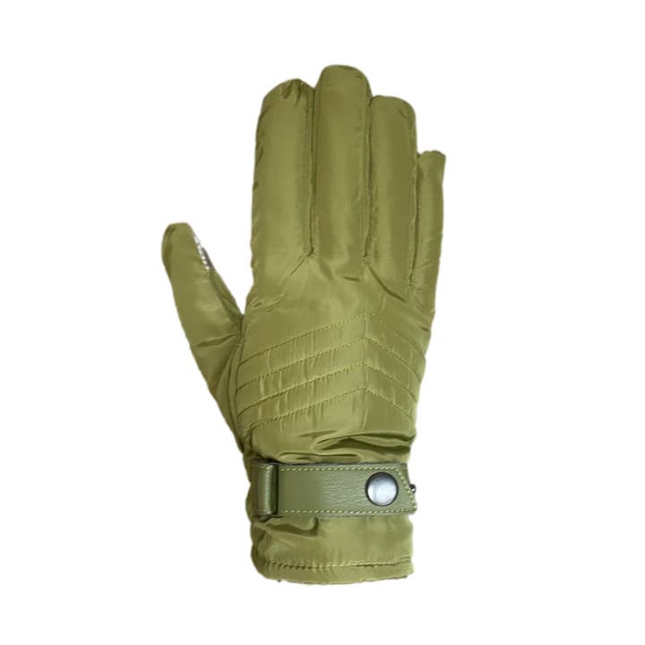 Sterling Quilted Ladies Gloves with Strap Detail - Multiple Colors