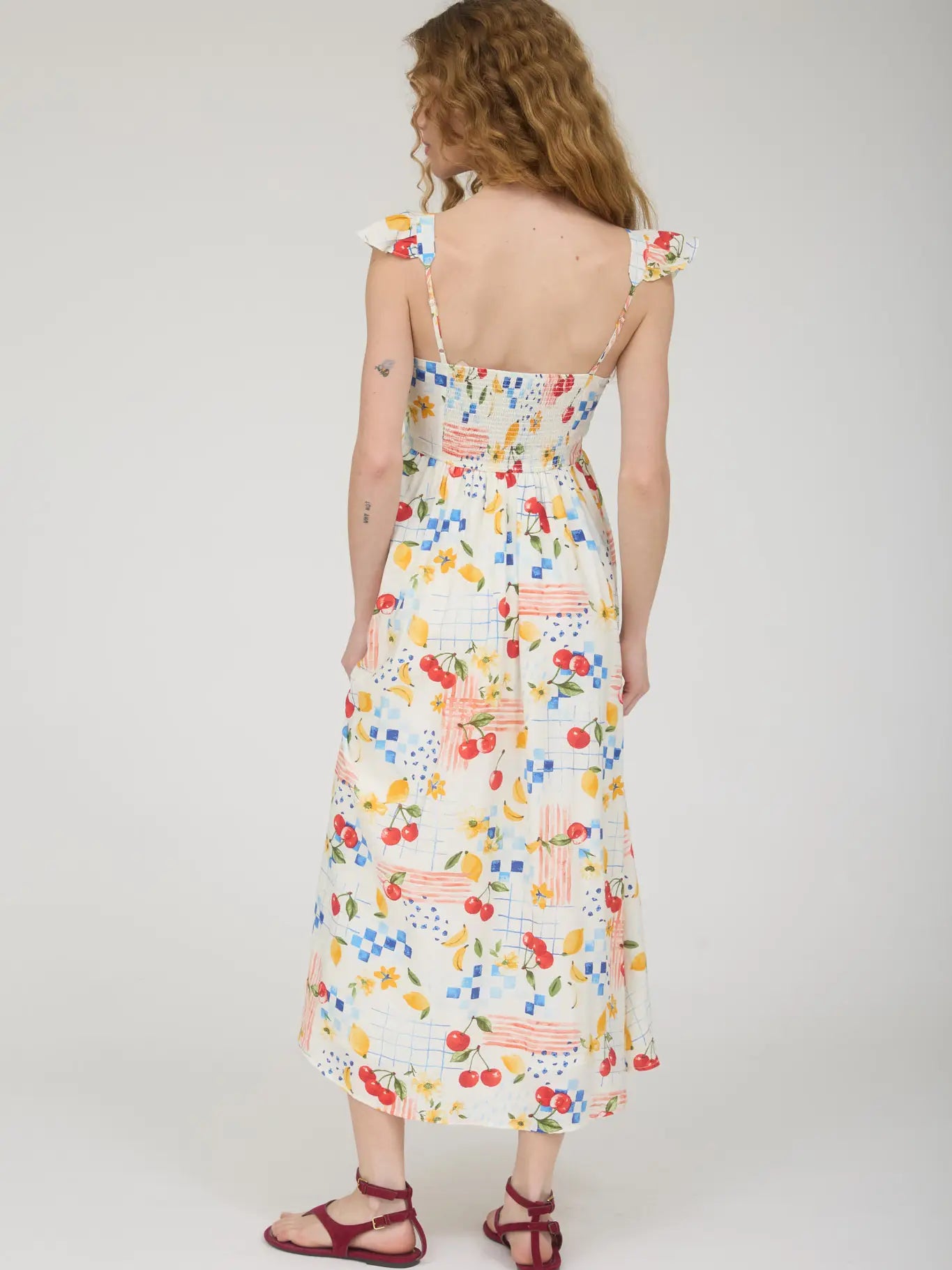 Blu Pepper Dresses Picnic Ruffle Strap Maxi Dress Picnic Ruffle Strap Maxi Dress