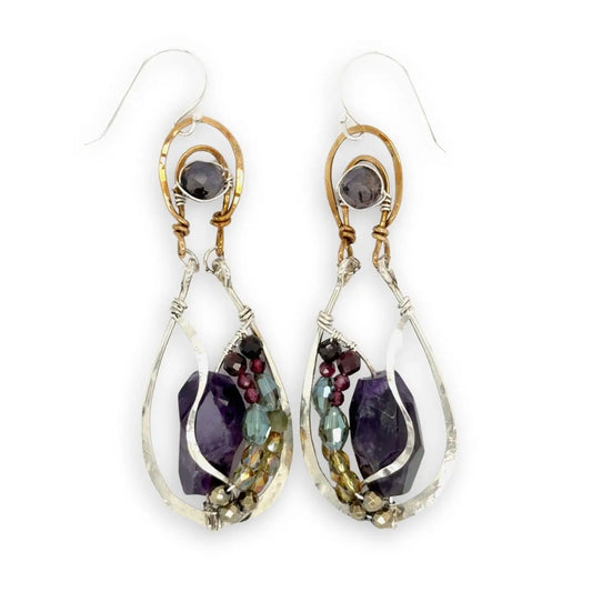 Art By Any Means Earrings Art By Any Means Stain Glass Amethyst Earrings 25713374 Art By Any Means Stain Glass Amethyst Earrings