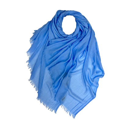 London Scarves Solid Fringe Lightweight Scarf - Multiple Colors