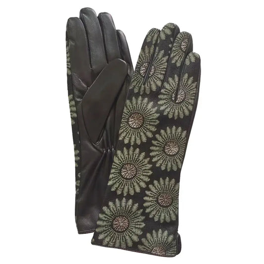 Dupatta Nicholson Floral Printed Leather Gloves