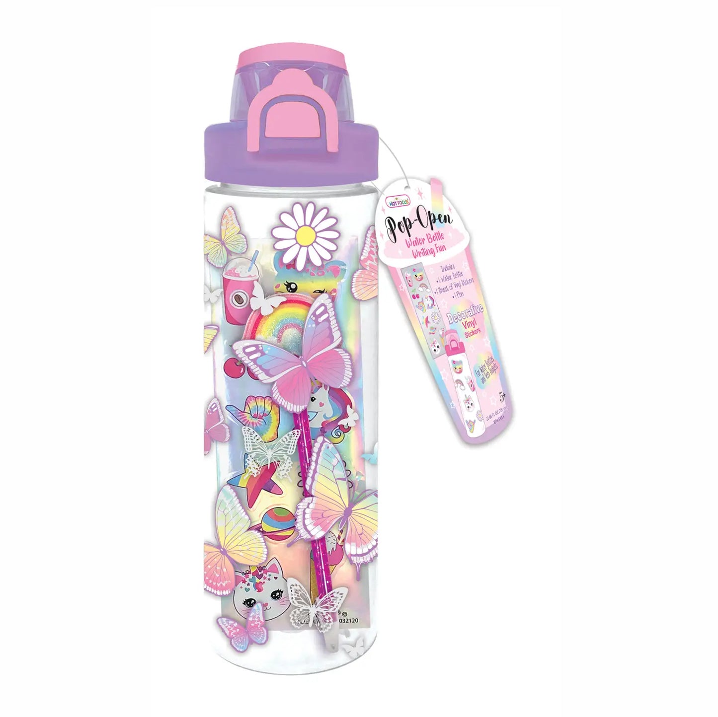Hot Focus Children's Accessories Pop-Open Water Bottle Pop-Open Water Bottle