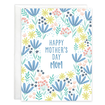 Gina B Designs Blue Daisies Mother's Day Card