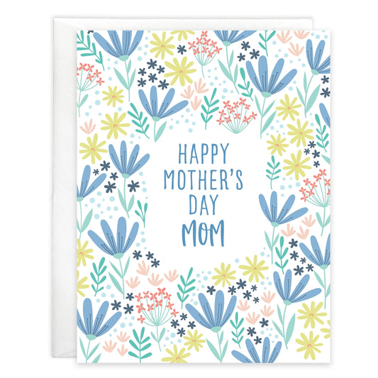Gina B Designs Blue Daisies Mother's Day Card
