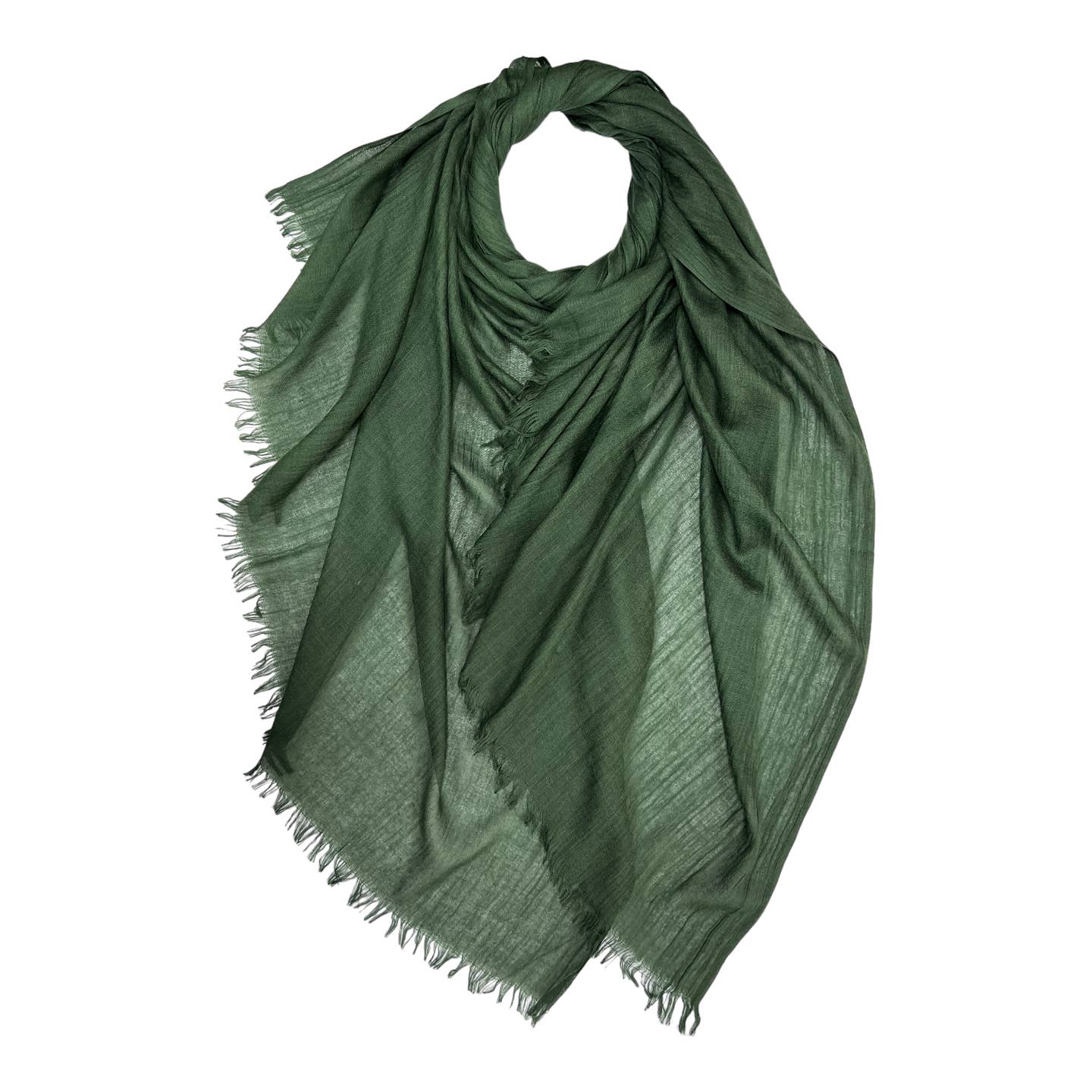 London Scarves Solid Fringe Lightweight Scarf - Multiple Colors