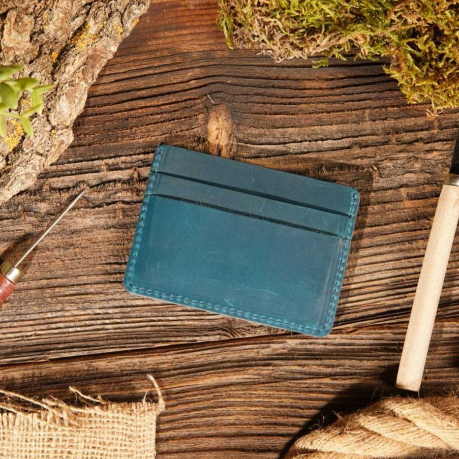 American Leather Goods Card Holder Wallet - Multiple Colors
