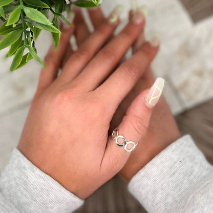 Anju Jewelry Rings Anju Jewelry Silver Open Circle Ring - Multiple Metals Anju Jewelry Silver Open Circle Ring - Multiple Metals