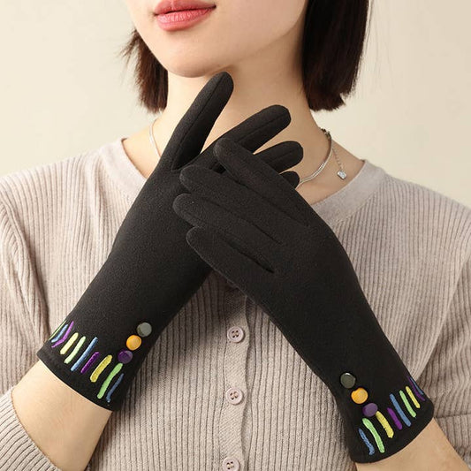 3 Button Touch Screen Glove - Multiple Colors