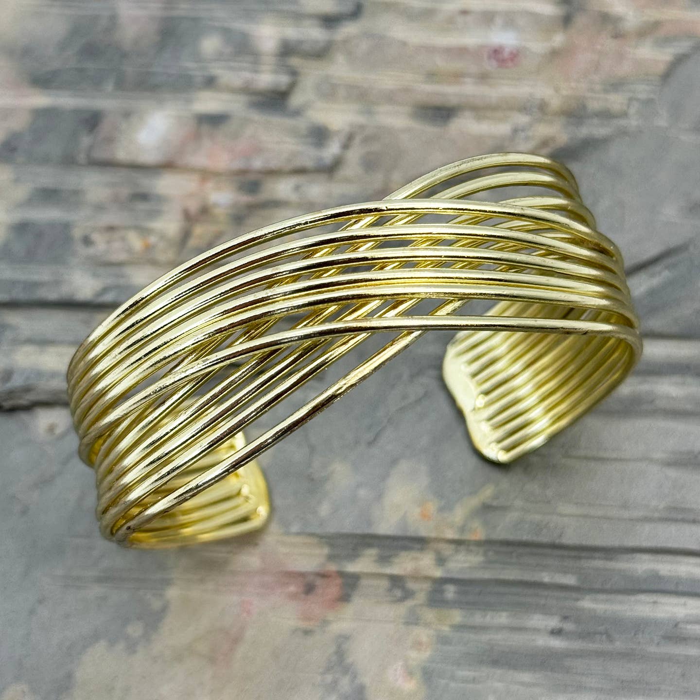 Anju Jewelry Bracelets Anju Jewelry Silver Ripple Flow Cuff Bracelet - Multiple Metals 81578974 Anju Jewelry Silver Ripple Flow Cuff Bracelet - Multiple Metals