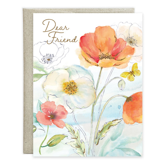 Gina B Designs Happy Poppies Birthday Card