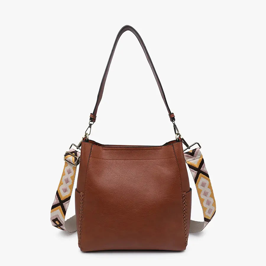Jen & Co Bags Jen & Co Penny 2-in-1 Bucket Vegan Leather Bag - Multiple Colors Jen & Co Penny 2-in-1 Bucket Vegan Leather Bag - Multiple Colors