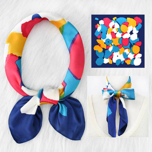 ACCITY Scarves Polka Dot Satin Neck Scarf - Multiple Colors Polka Dot Satin Neck Scarf - Multiple Colors