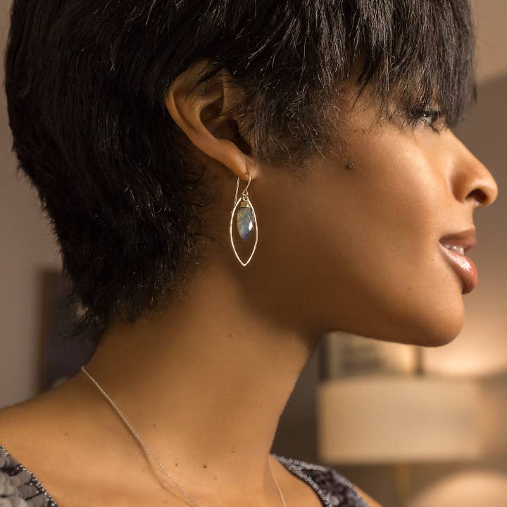 Laura J Designs Earrings Laura J Designs Ethereal Labradorite Earrings 75255774 Laura J Designs Ethereal Labradorite Earrings