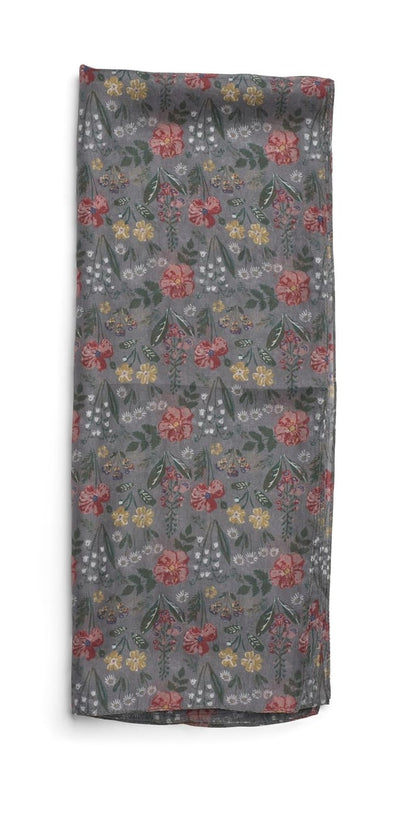 Quintessential Scarves Quintessential Regina Grey Silk Scarf 43682014 Quintessential Regina Grey Silk Scarf