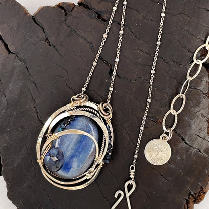 Art By Any Means Kyanite Mirror Necklace