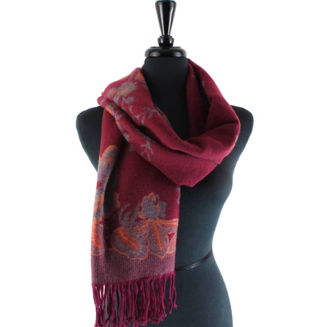 Pretty Persuasions Tahiti Garden Reversible Scarf - Multiple Colors