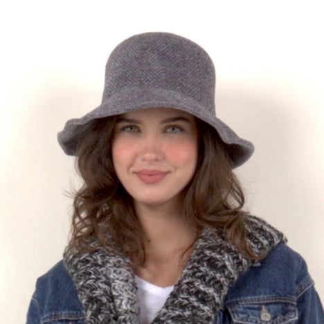 Jeanne Simmons Large Brim Chenille Bucket Hat - Multiple Colors
