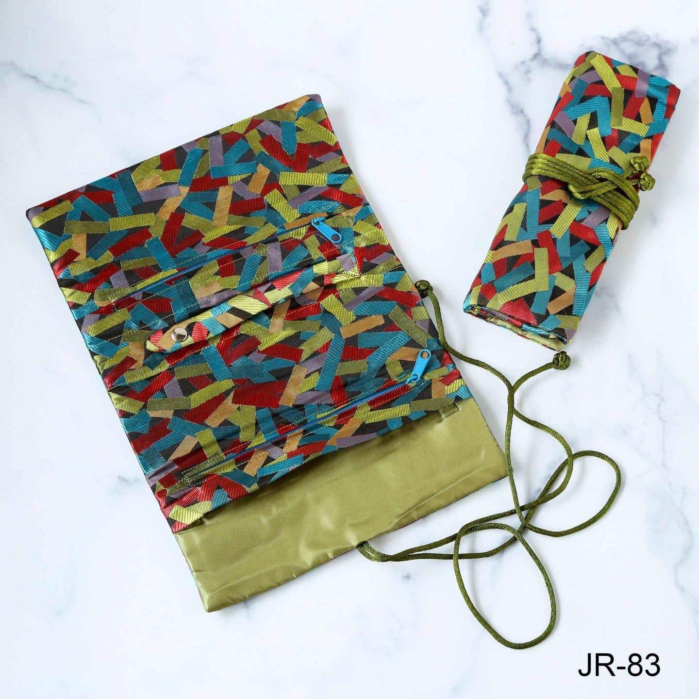 Brocade Jewelry Roll - Multiple Patterns
